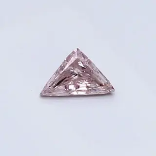 1 pcs Diamant - 0.16 ct - Driehoek - fancy roze - VS2