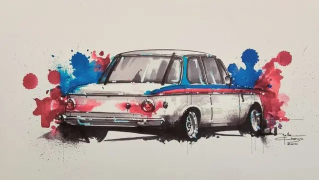 Afbeelding/illustratie - BMW 2002 (print number 2/5) - BMW