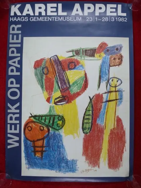 Karel Appel - Karel Appel"Werk op Papier" - 1982