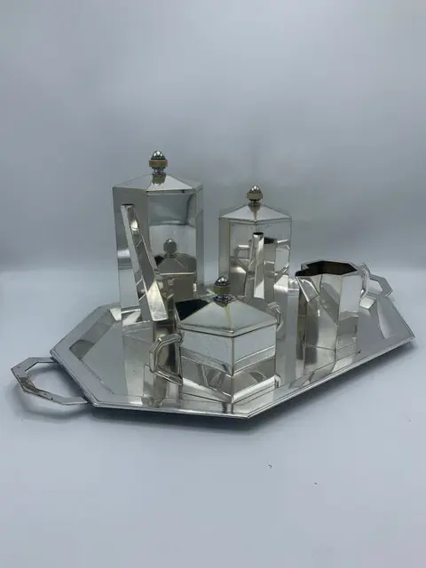 Koffie en theeservies (5) - Verzilverd