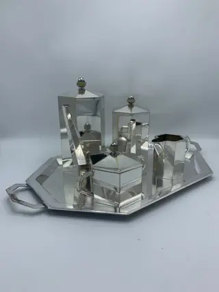 Koffie en theeservies (5) - Verzilverd