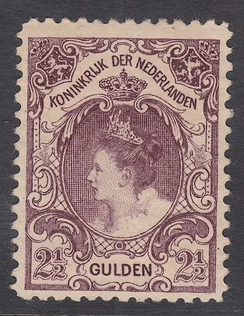 Nederland 1906 - Koningin Wilhelmina 'Bontkraag' - NVPH 78