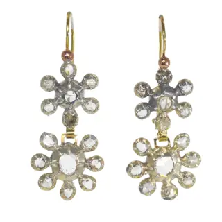 Elegance from the Past: Grand Victorian Diamond Earrings