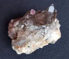 Fluoriet roze - Rookkwarts - Mt Blanc, Frankrijk - 60×55×42