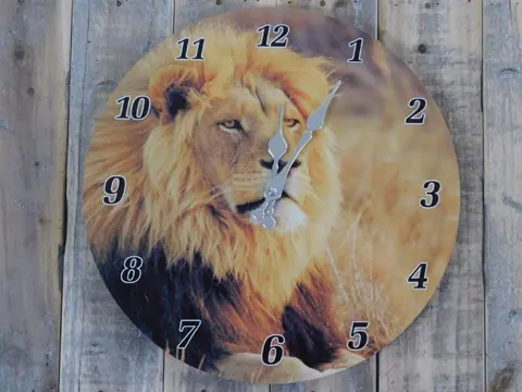 Klok van een leeuw ,wandklok