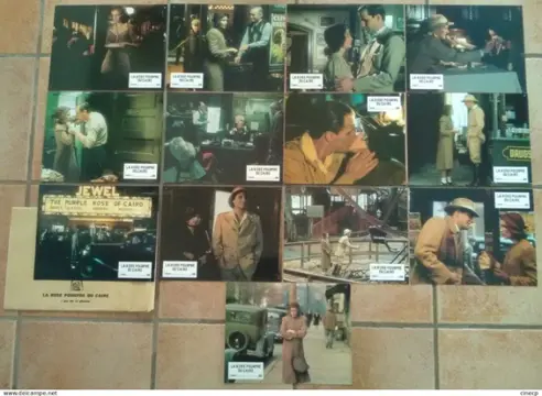 THE PURPLE ROSE OF CAIRO lobbycard set.
