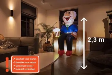 Abraham pop Zittend op Bank incl. verlichting te huur, lande