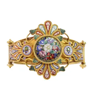 Rare 19th-Century Micromosaic Parure by Menichini Giacomo  A Grand Tour Masterpiece