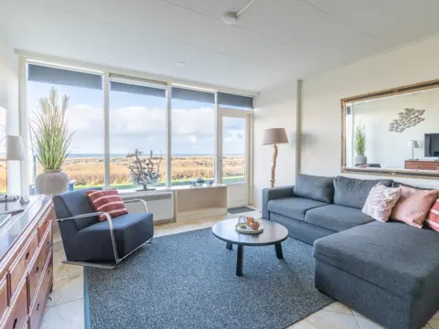 Prachtig appartement aan het Noordzeestrand met zeezicht in De Koog