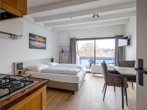 Leuke studio op vijf minuten fietsen van het strand