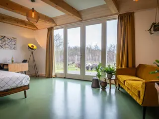 Wakker worden met uitzicht op de wijngaard