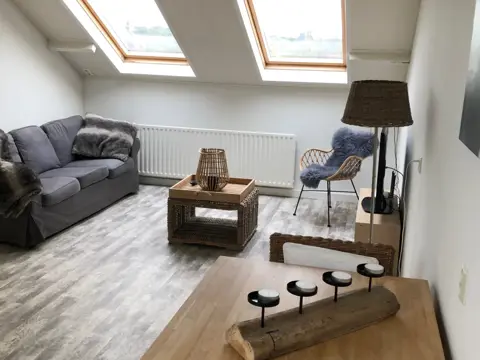 Logies met aparte slaapkamer met strand op wandelafstand