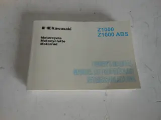 INSTRUCTIEBOEKJE Kawasaki Z 1000 2010 - 2013