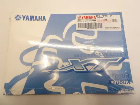 INSTRUCTIEBOEKJE Yamaha XTX 660 2004 - 2012