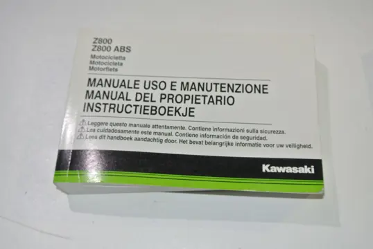 INSTRUCTIEBOEKJE Kawasaki Z 900 2017 - 2019