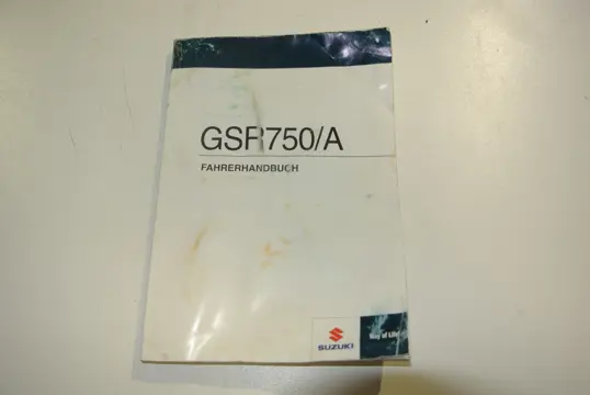 INSTRUCTIEBOEKJE Suzuki GSR 750 2011 - 2016