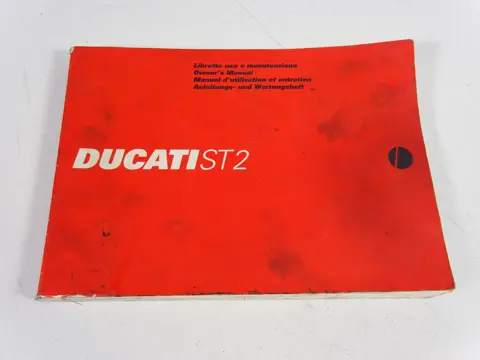 INSTRUCTIEBOEKJE Ducati ST2 1997 - 2003