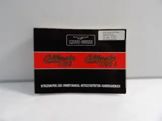 INSTRUCTIEBOEKJE Moto Guzzi California 1100 1994 - 1998