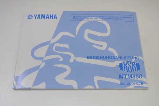 INSTRUCTIEBOEKJE Yamaha XSR 900 2016 - 2018