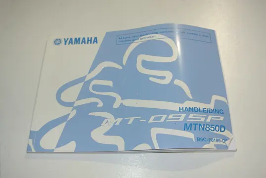 INSTRUCTIEBOEKJE Yamaha MT 09 2018 - 2020