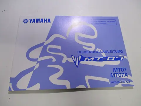 INSTRUCTIEBOEKJE Yamaha MT 07 2014 - 2017