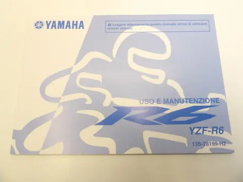 INSTRUCTIEBOEKJE Yamaha YZF R6 2008 - 2009