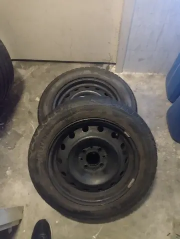 2x stalen velg+band 15" steek 4x108 Citroën