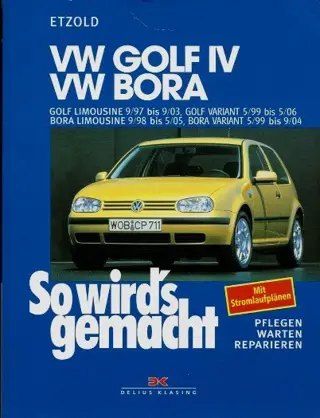 VOLKSWAGEN GOLF IV / BORA WERKPLAATS HANDBOEK.