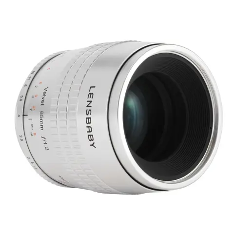 Lensbaby Velvet 85 silver Sony E