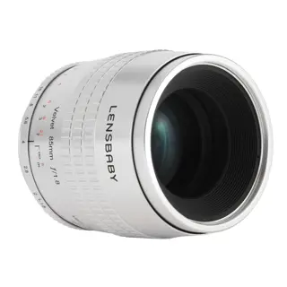 Lensbaby Velvet 85 silver Canon EF