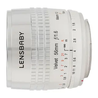 Lensbaby Velvet 56 silver Sony E