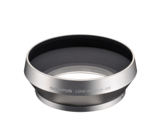Olympus LH-48B Metal lens Hood 17/1.8 Zilver