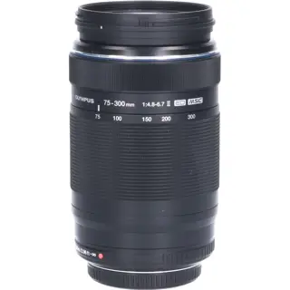 Tweedehands Olympus M.Zuiko Digital ED 75-300mm f/4.8-6.7 II - Zwart CM2500