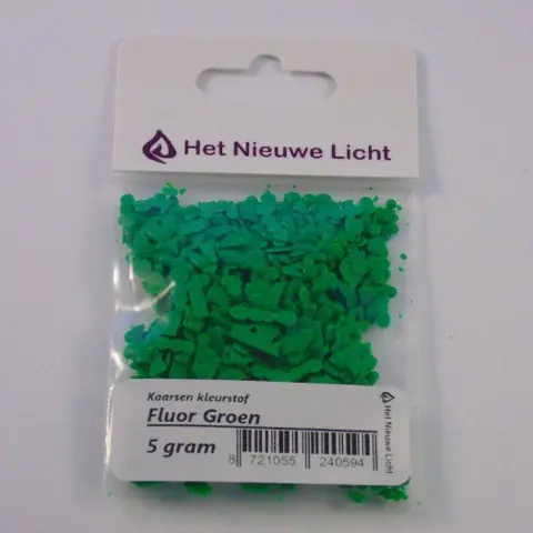 Kaarsen kleurstof Fluor Groen 5gr.