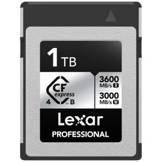 Lexar CFexpress Pro Type B Silver 4.0 Series 1TB - R3600/W3000MB/s