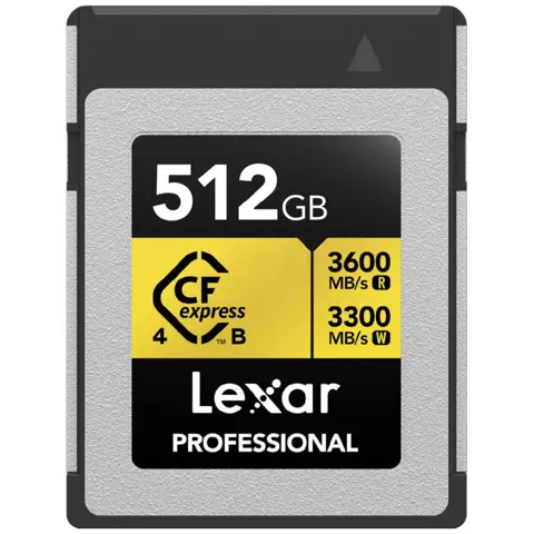 Lexar CFexpress Pro Type B Gold 4.0 Series 512GB - R3600/W3300