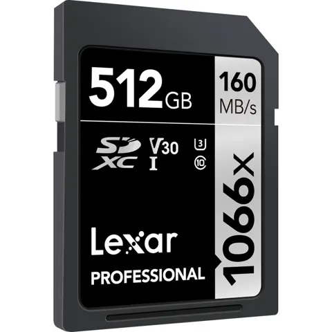 Lexar SDXC Professional UHS-I 1066X 512GB
