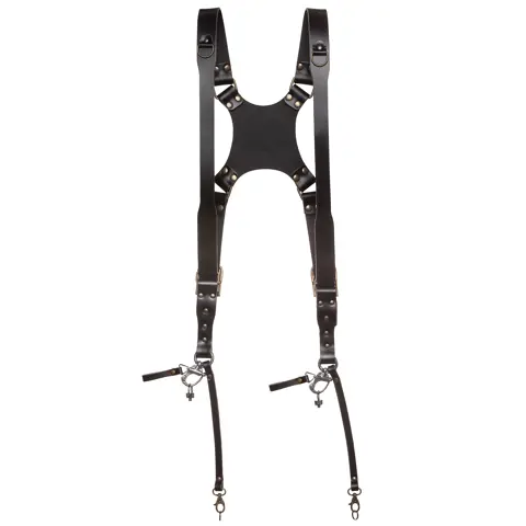The Hantler Dual camera harness Black S/M