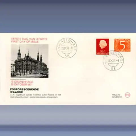Frankeer, 5 cent + Juliana 30 cent (fosfor) (1971)