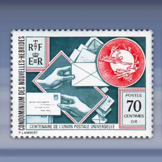 100 jaar U.P.U. (Frans) (1974)