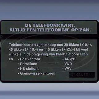 Zevende serie (afb. achterkant)