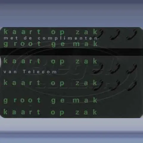 Kaart op zak