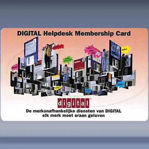 Digital helpdesk membershipcard