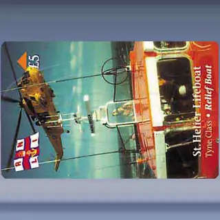 Lifeboat Relief Boat & RAF Helicopter