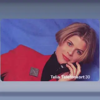 Vrouw aan telefoon (maart1995)