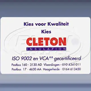 Cleton ISO 9002 en VCA ** gecertificeerd