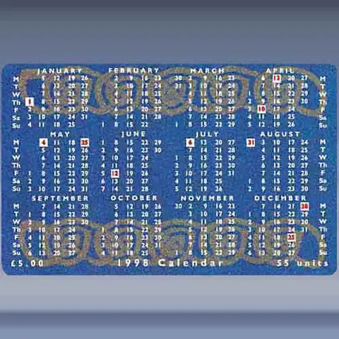 Calendar 1998