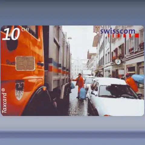 Trash pickup, Aarau (2000)