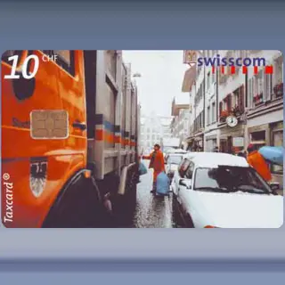 Trash pickup, Aarau (2000)