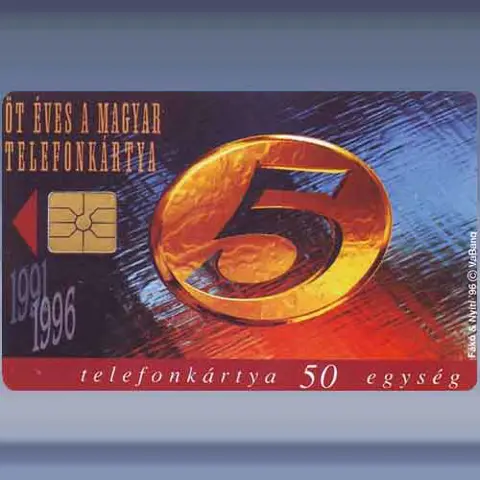 5 jaar Telefoonkaarten (1996)